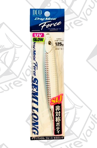 duo metal jig drag metal force semi long 125 grams uv silver gb