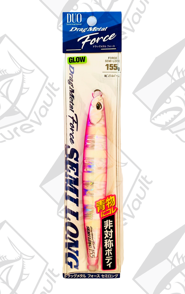 duo metal jig drag metal force semi long 155 grams gz double pink silver gz
