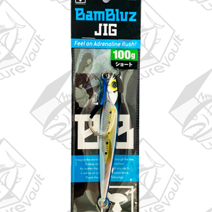jackall metal jig bambluz short 100 grams aluminum iwashi