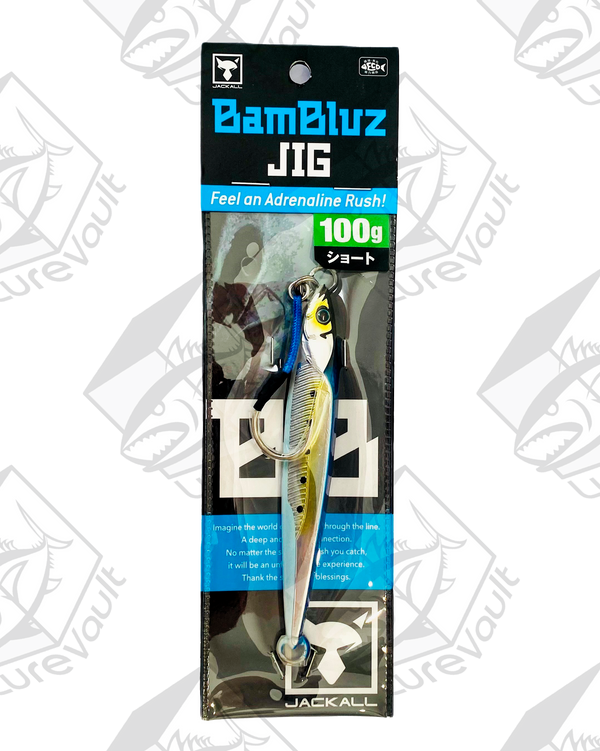 jackall metal jig bambluz short 100 grams aluminum iwashi