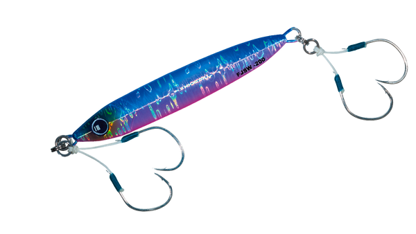major craft first jig slow 130 grams blue pink (uv)