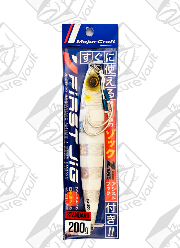 major craft metal jig jigpara first 200 grams zebra glow