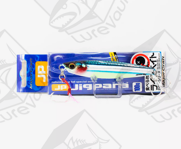 major craft metal jig jigpara short 100 grams live hara glow kibango