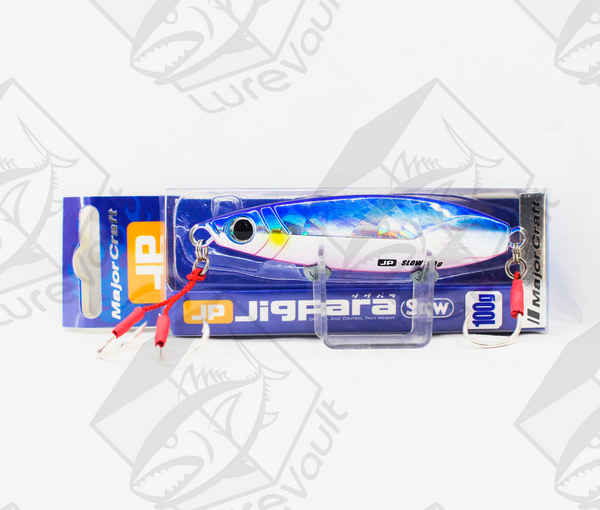 major craft metal jig jigpara jpslow 100 grams blue pink