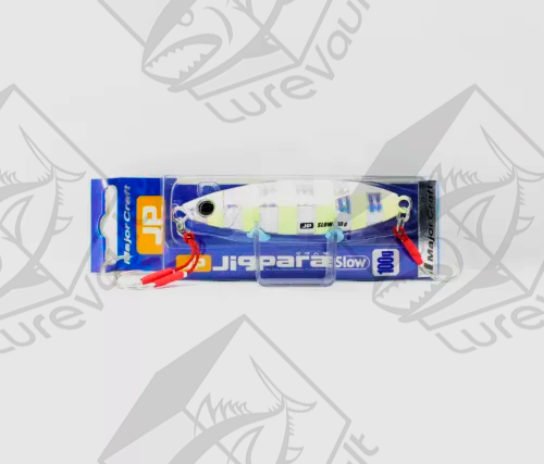 major craft metal jig jigpara jpslow 100 grams zebra glow