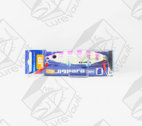 major craft metal jig jigpara jpslow 100 grams zebra pink