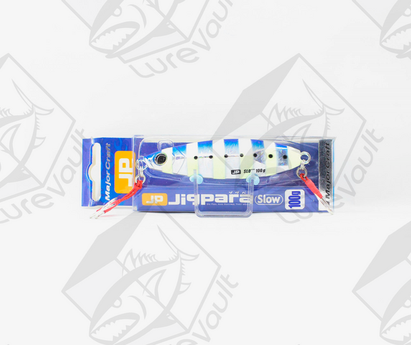 major craft metal jig jigpara jpslow 100 grams zebra iwashi