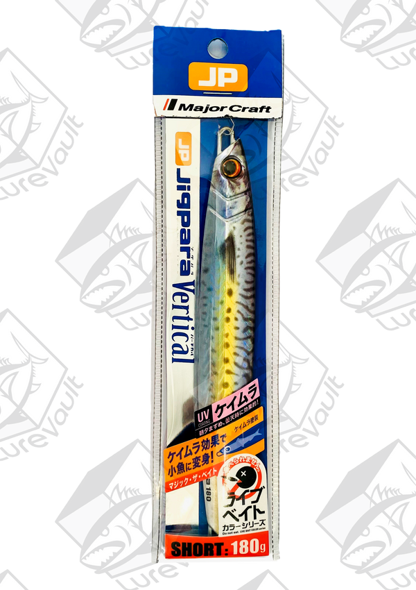 major craft metal jig jigpara vertical 180 grams live kin saba (uv)