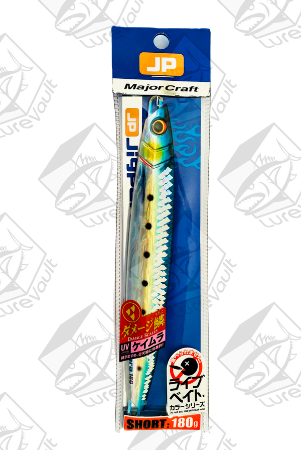 major craft metal jig jigpara vertical 180 grams dmg kin iwashi uv