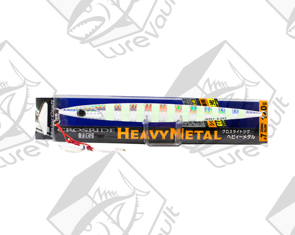 major craft crossride heavy metal jig 120 grams zebra glow
