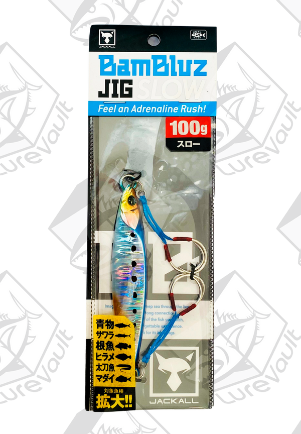 jackall metal jig bambluz slow 100 grams iwashi magma wave hl