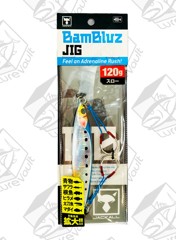 jackall metal jig bambluz slow 120 grams iwashi magma wave hl
