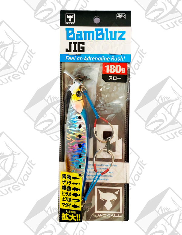 jackall metal jig bambluz slow 180 grams iwashi/ magma wave hl