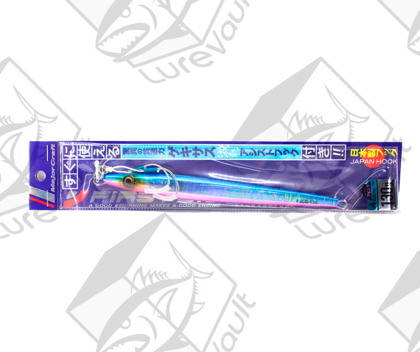 major craft vertical jig first jig long 150 grams blue pink (uv)