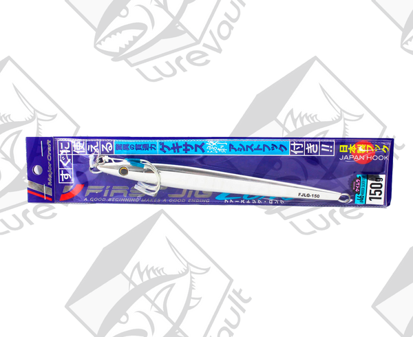 major craft vertical jig first jig long 150 grams mirror silver (uv)