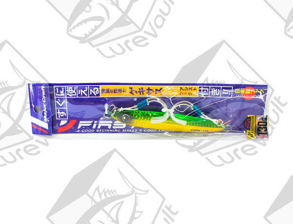 major craft first jig slow 130 grams green gold (uv)
