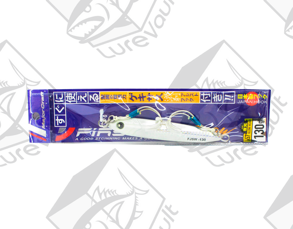 major craft first jig slow 130 grams glow head