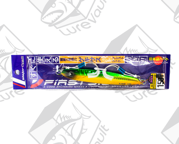 major craft first jig slow 150 grams green gold (uv)