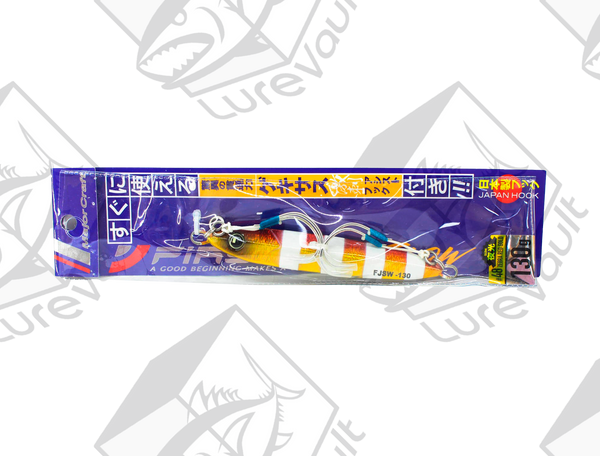 major craft first jig slow 150 grams zebra red gold