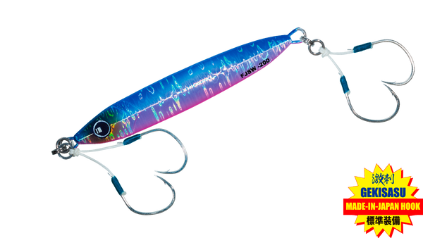 major craft first jig slow 180 grams blue pink (uv)
