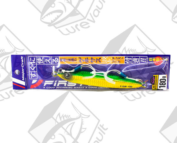 major craft first jig slow 180 grams green gold (uv)