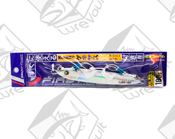 major craft first jig slow 180 grams black zebra