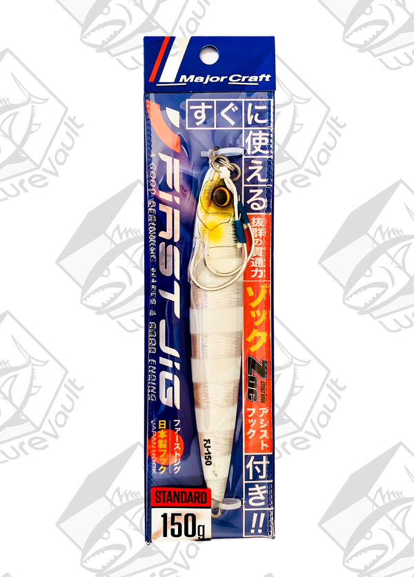 major craft metal jig jigpara first 150 grams zebra glow