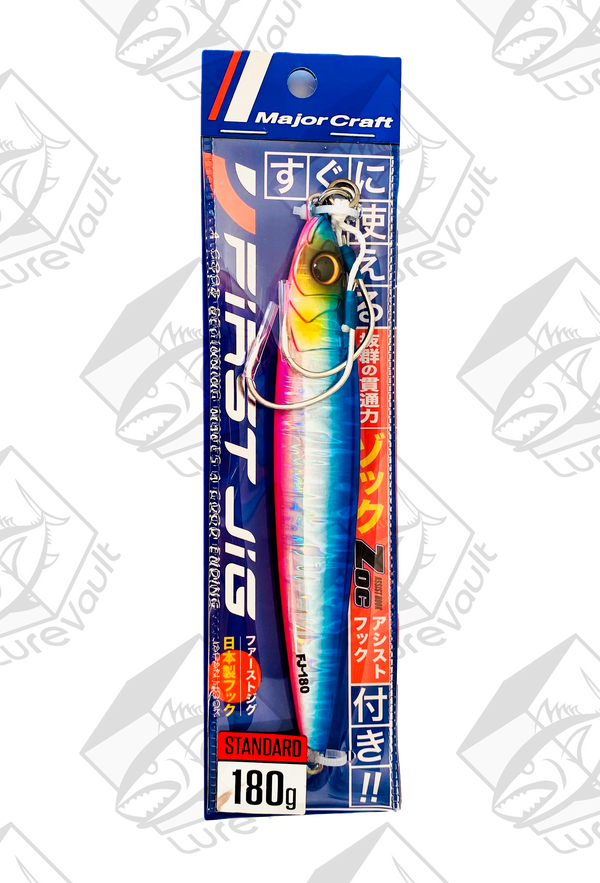 major craft metal jig jigpara first 180 grams blue pink