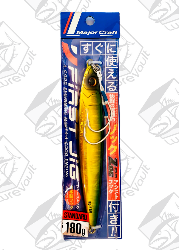 major craft metal jig jigpara first 180 grams green gold