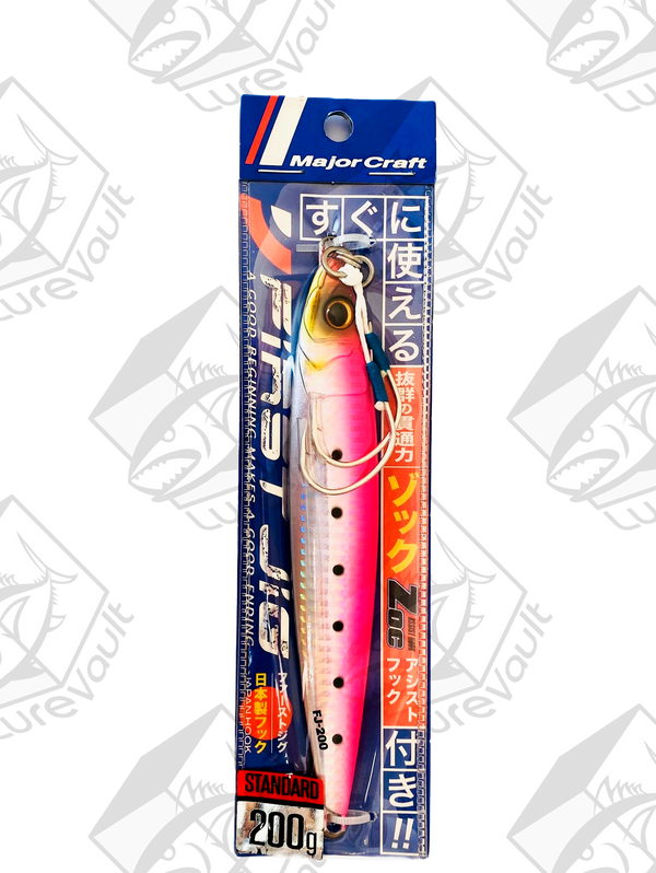 major craft metal jig jigpara first 200 grams pink iwashi