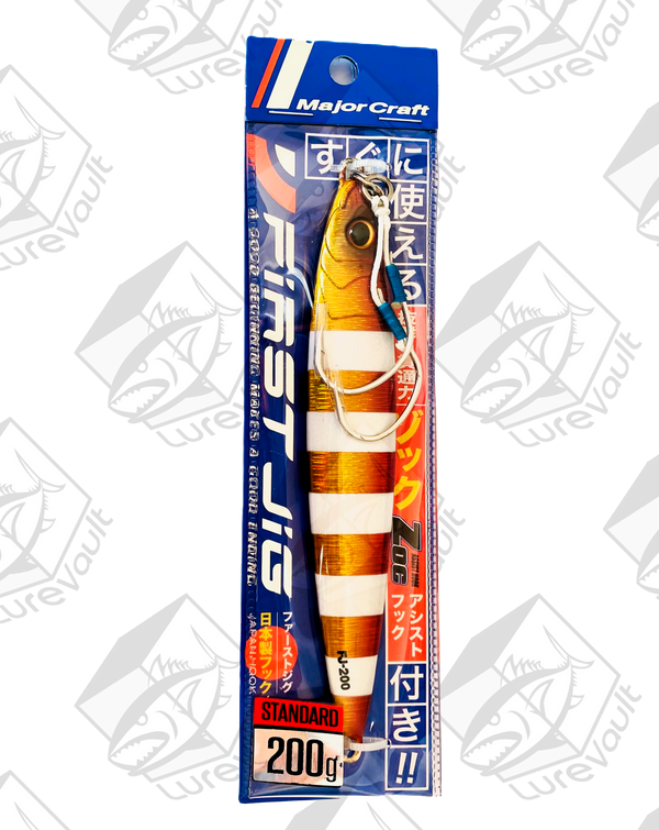 major craft metal jig jigpara first 200 grams zebra red gold
