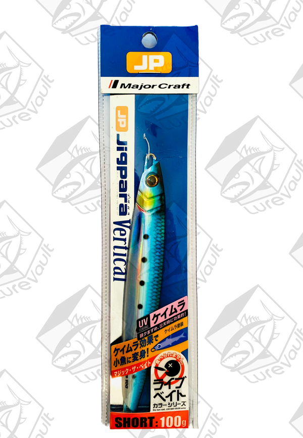 major craft metal jig jigpara vertical 100 grams live iwashi (uv)