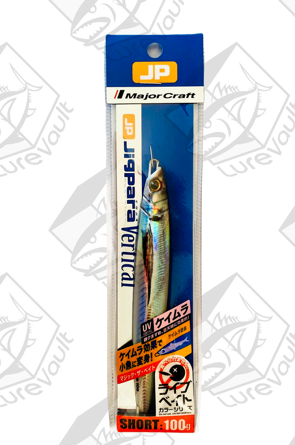 major craft metal jig jigpara vertical 100 grams live aji (uv)