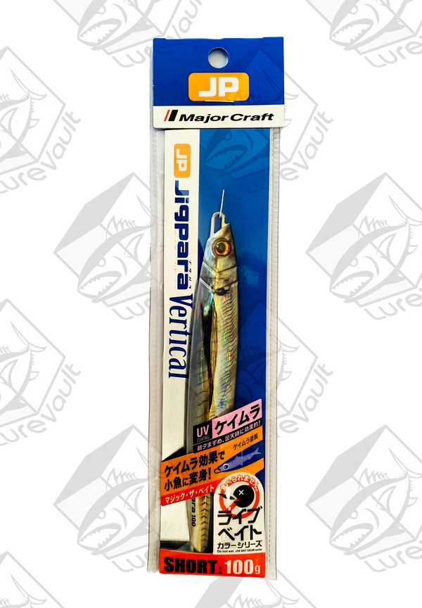 major craft metal jig jigpara vertical 100 grams live kin aji (uv)