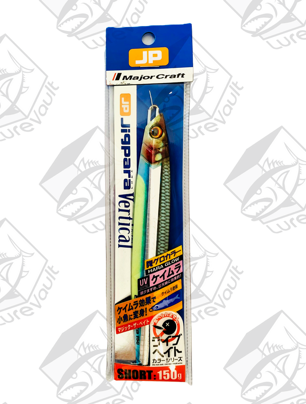 major craft metal jig jigpara vertical 150 grams live haraglow kibinago (uv)