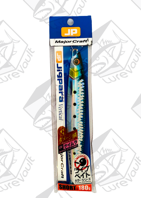 major craft metal jig jigpara vertical 180 grams dmg iwashi uv