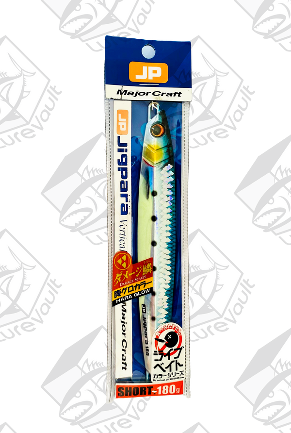 major craft metal jig jigpara vertical 180 grams dmg haraglow iwashi 