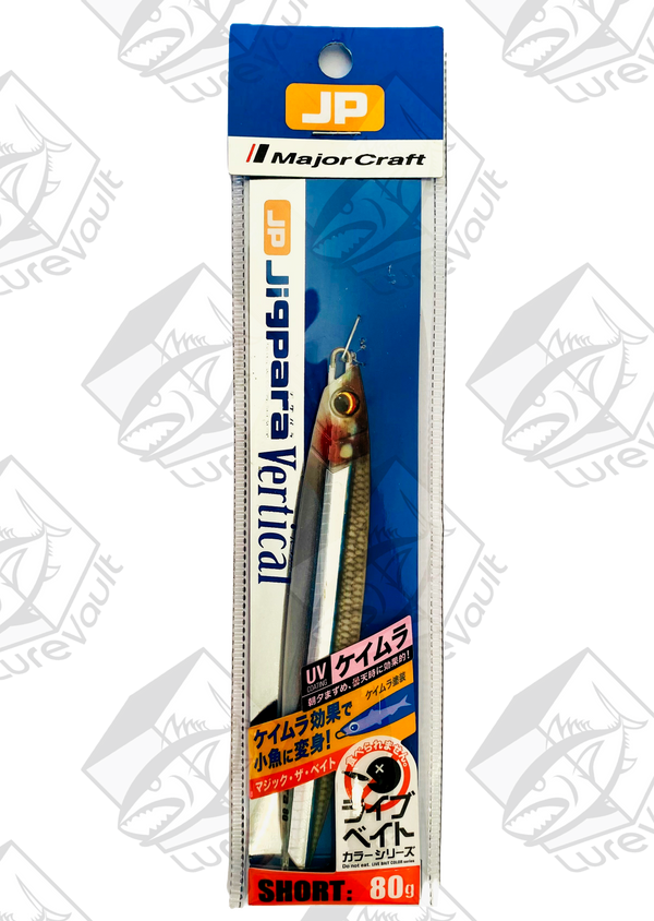 major craft metal jig jigpara vertical 80 grams live kibinago (uv)