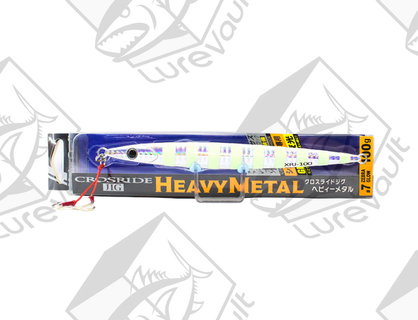 major craft crossride heavy metal jig 100 grams zebra glow