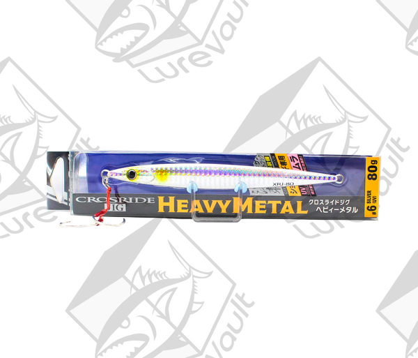 major craft crossride heavy metal jig 80 grams silver (uv)